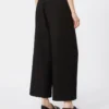 Stretch cotton and linen trousers, black Stretch cotton and linen trousers, black