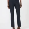 Stretch cotton and viscose trousers, ultramarine
