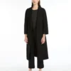Stretch cotton-blend trousers, black