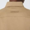 Stretch cotton cropped jacket, sand