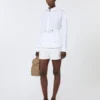 Cotton poplin shirt, optical white