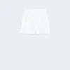 Stretch cotton satin shorts, silk