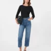 Stretch cotton t-shirt, black