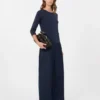 Stretch cotton t-shirt, navy
