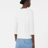 Stretch cotton t-shirt, white