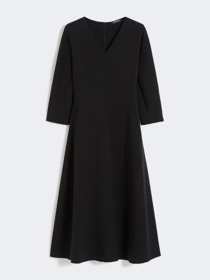 Stretch jersey dress, black
