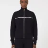 Stretch viscose boxy cardigan, navy
