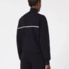 Stretch viscose boxy cardigan, navy
