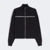 Stretch viscose boxy cardigan, navy