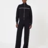 Stretch viscose boxy cardigan, navy