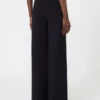 Stretch viscose trousers, navy