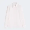 Striped poplin shirt, pink