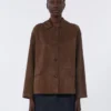 Suede jacket, brown