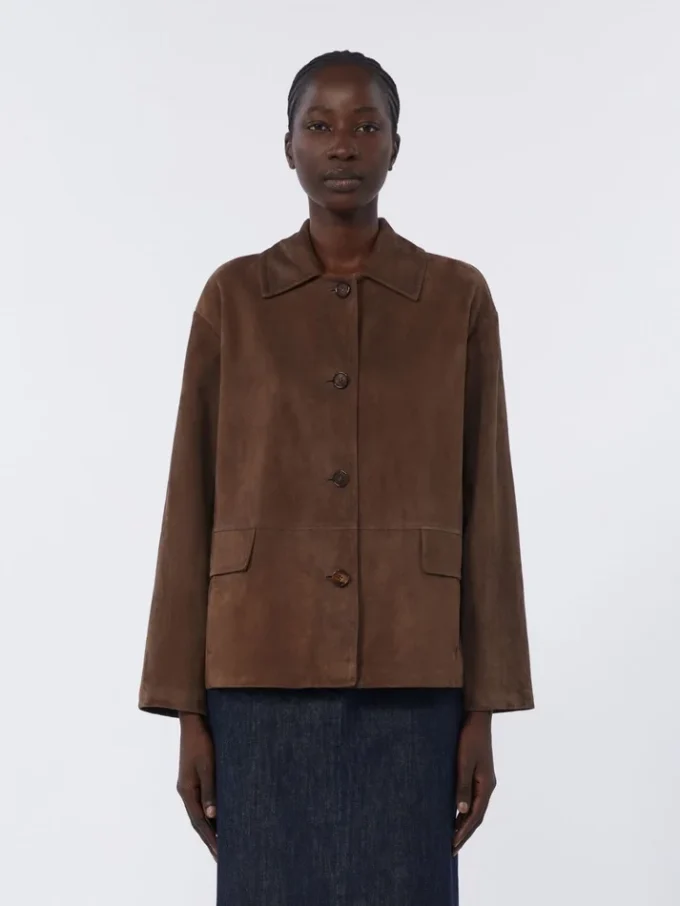 Suede jacket, brown