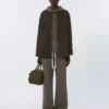 Technical cotton jersey sweatshirt, kaki