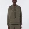 Technical cotton jersey sweatshirt, kaki