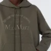 Technical cotton jersey sweatshirt, kaki
