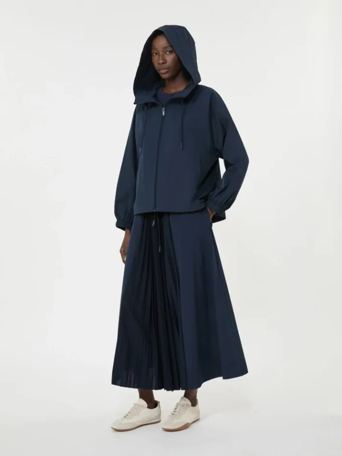 Technical fabric windbreaker, navy