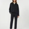 Technical jersey jacket, navy