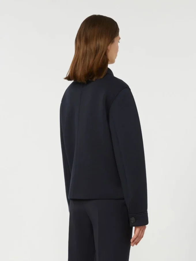 Technical jersey jacket, navy