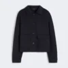 Technical jersey jacket, navy