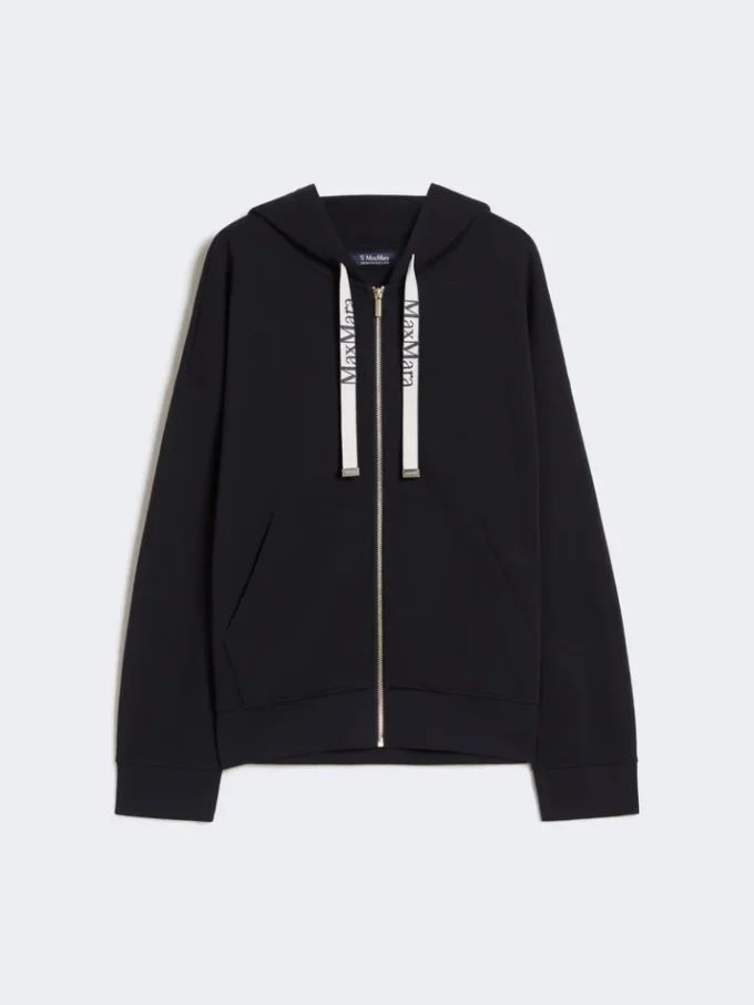 Technical jersey zip-up sweatshirt, ultramarine Technical jersey zip-up sweatshirt, ultramarine