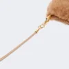 Teddy fabric mittens, camel