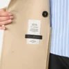 Trench coat in patterned water-repellent gabardine, skin orient Trench coat in patterned water-repellent gabardine, skin orient