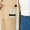 Trench coat in water-repellent cotton with rainbow print, multicolour Trench coat in water-repellent cotton with rainbow print, multicolour