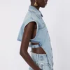 Two-piece denim jacket, midnightblue