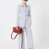 Viscose-blend gabardine yoke-detail trousers, medium grey