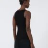Viscose-blend yarn top, black