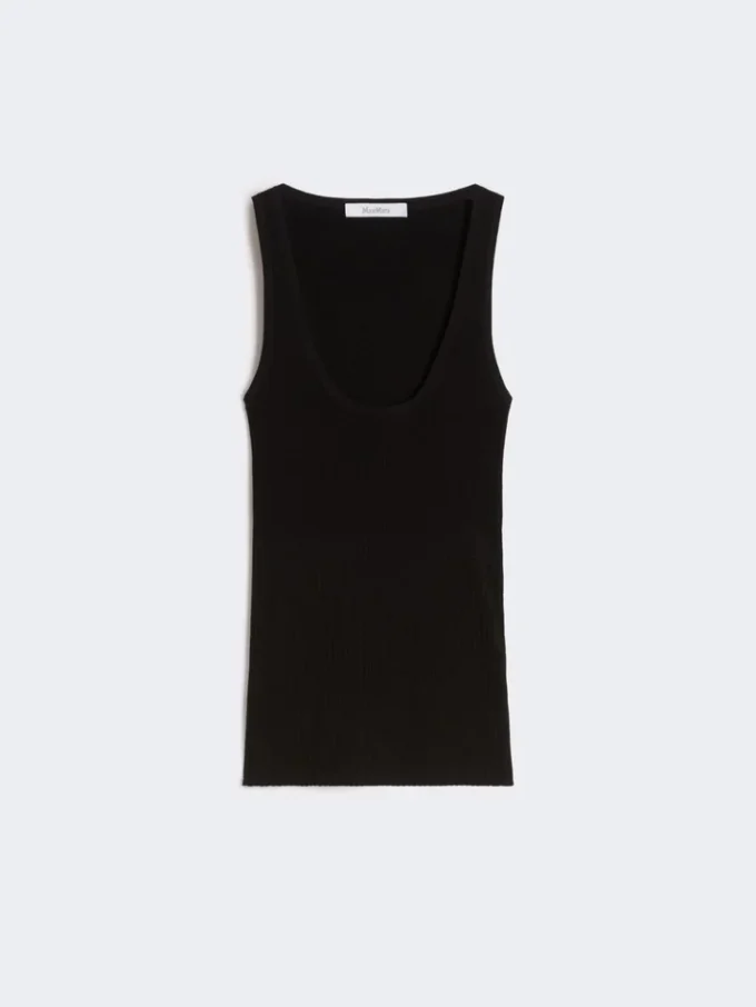 Viscose-blend yarn top, black