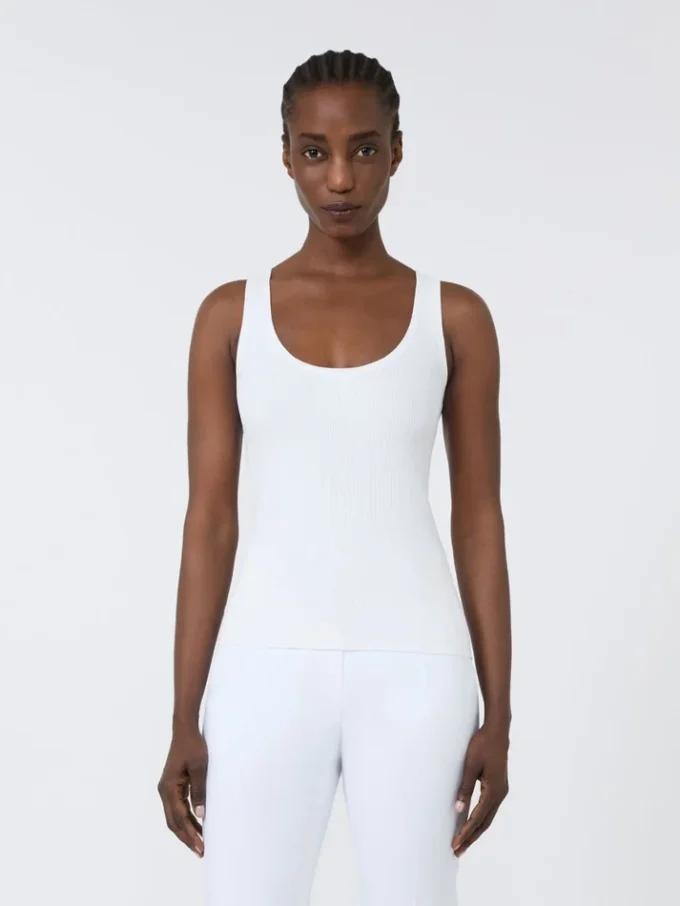 Viscose-blend yarn top, optical white
