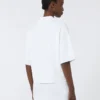 Viscose crepe yarn jumper, optical white