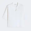 Viscose crepe yarn jumper, optical white