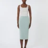Viscose crepe yarn sleeveless jumper, pink Viscose crepe yarn sleeveless jumper, pink