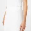 Viscose crepe yarn trousers, optical white