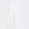 Viscose crepe yarn trousers, optical white