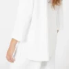 Viscose crepe yarn v-neck jumper, optical white Viscose crepe yarn v-neck jumper, optical white