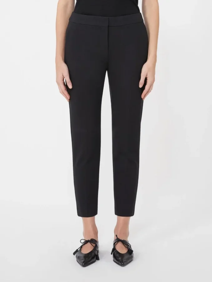 Viscose jersey trousers, black Viscose jersey trousers, black