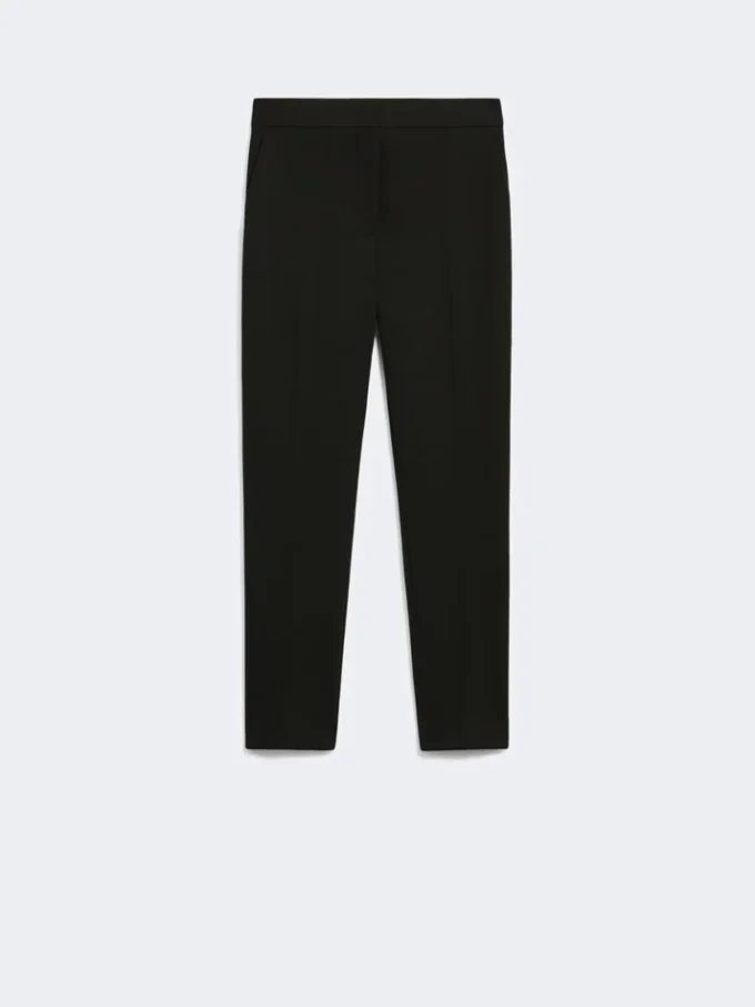 Viscose jersey trousers, black Viscose jersey trousers, black