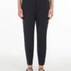 Viscose jersey trousers, ultramarine