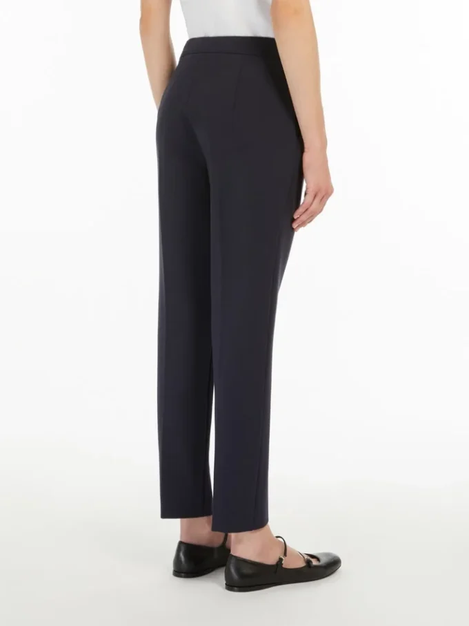 Viscose jersey trousers, ultramarine