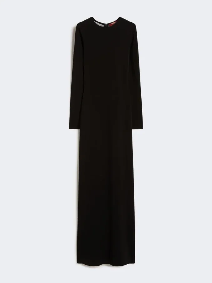 Viscose yarn dress, black