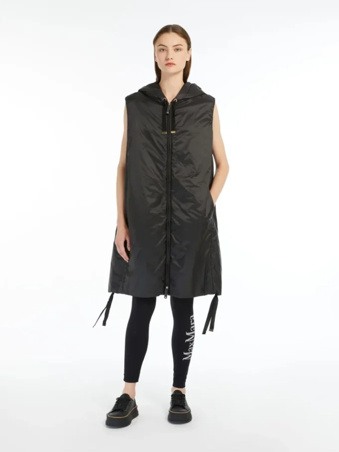 Water-repellent canvas gilet, black Water-repellent canvas gilet, black