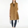 Water-repellent canvas gilet, caramel Water-repellent canvas gilet, caramel