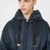 Water-repellent canvas padded parka, midnightblue Water-repellent canvas padded parka, midnightblue