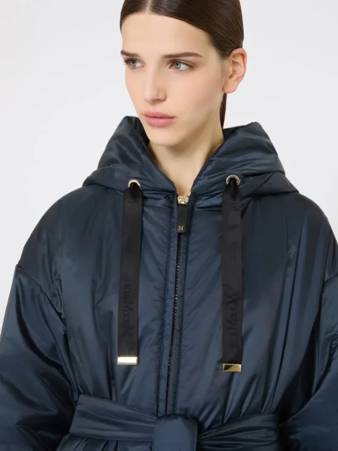 Water-repellent canvas padded parka, midnightblue Water-repellent canvas padded parka, midnightblue