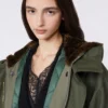 Water-repellent canvas parka, kaki Water-repellent canvas parka, kaki